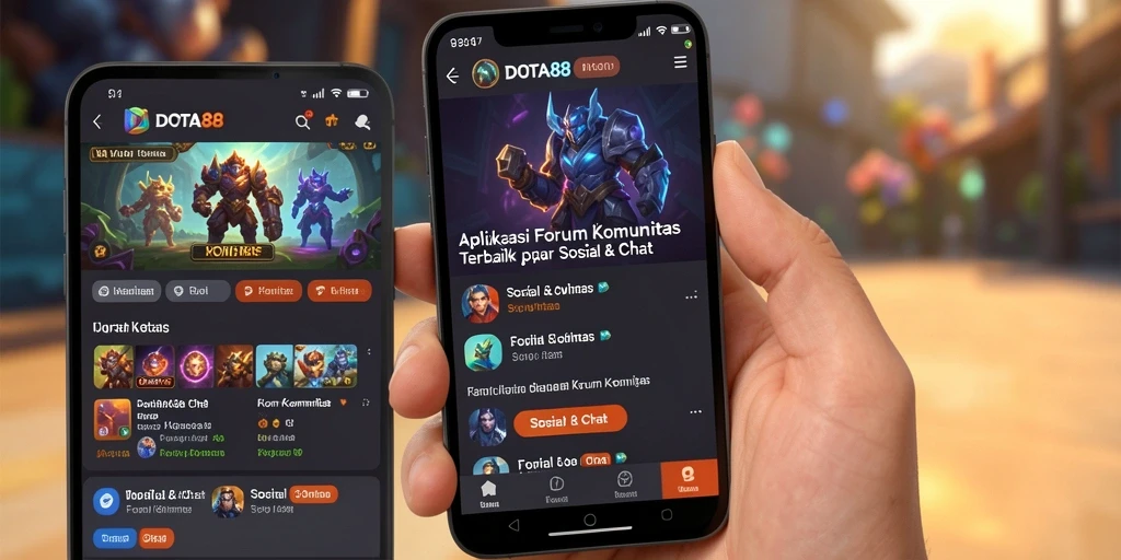 Tampilan antarmuka DOTA88 yang modern dan intuitif untuk Forum Komunitas.