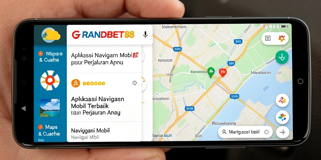 Tampilan antarmuka GRANDBET88 yang jelas dan informatif untuk navigasi mobil.