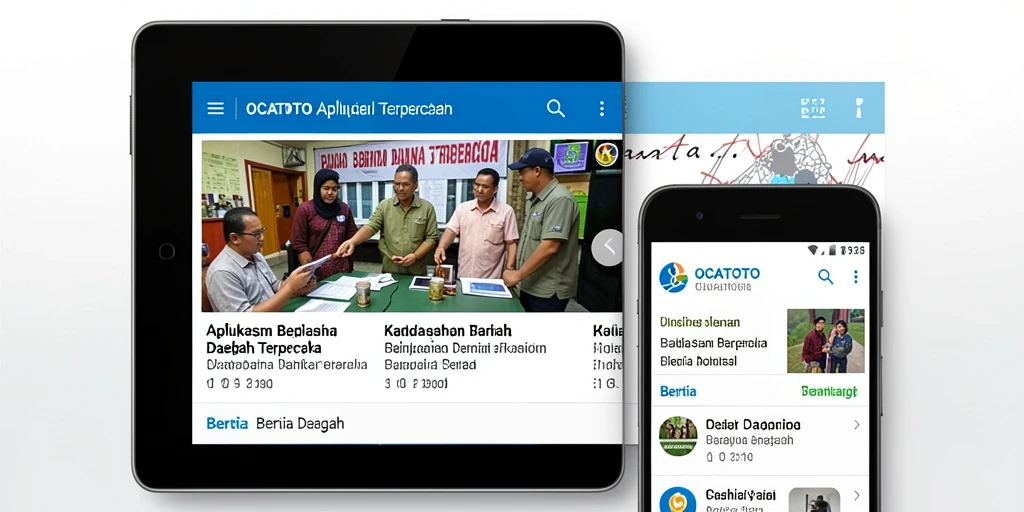 Tampilan antarmuka OCATOTO yang informatif dan menarik