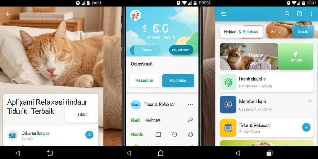 Antarmuka sederhana dan menenangkan dari PRG007 untuk tidur lebih baik.