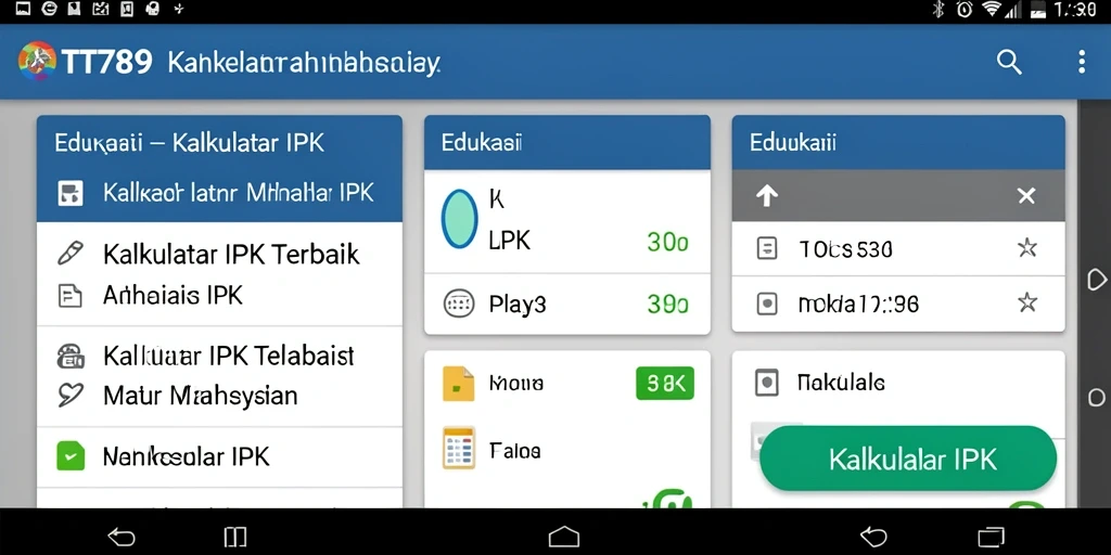Tampilan antarmuka aplikasi Kalkulator IPK TT789 yang intuitif.