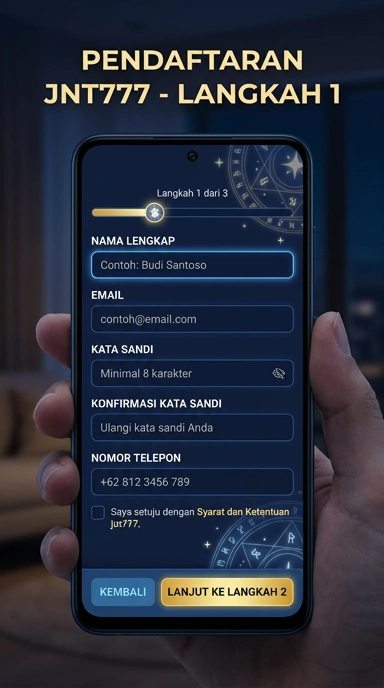 Buat Akun Baru jnt777 di Android dengan Mudah